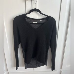 Billy Reid Classic Black V-Neck Sweater